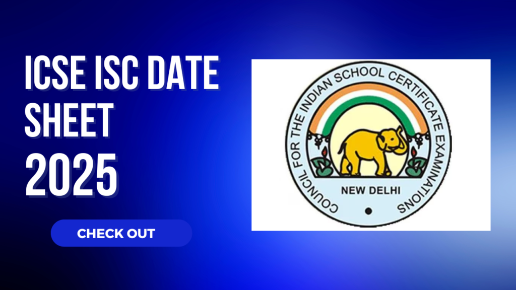 ICSE ISC Date Sheet 2025