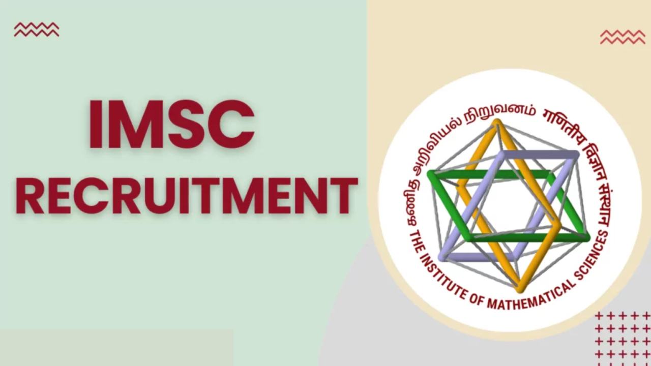 IMSc Chennai Recruitment 2025