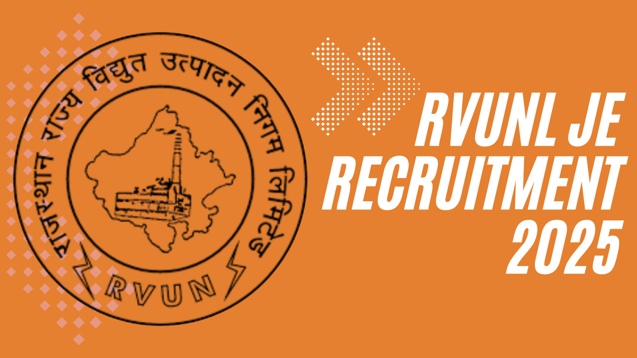 RVUNL JE Recruitment 2025