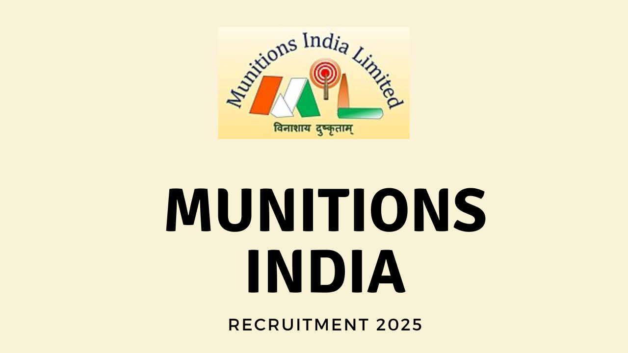 Munitions India Recruitment 2025 