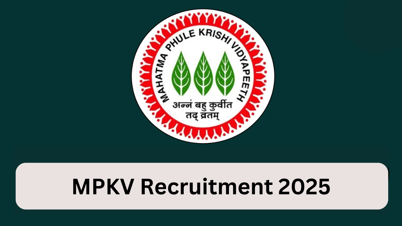 MPKV Recruitment 2025