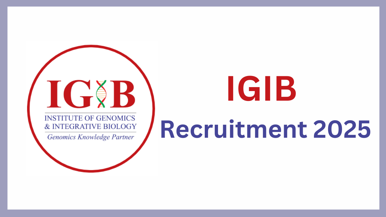 IGIB Recruitment 2025